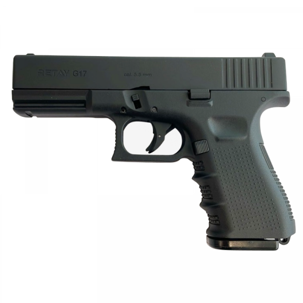 Сигнальный пистолет Retay G17 Glock, кал. 5,5 мм под 10ТК, черный
