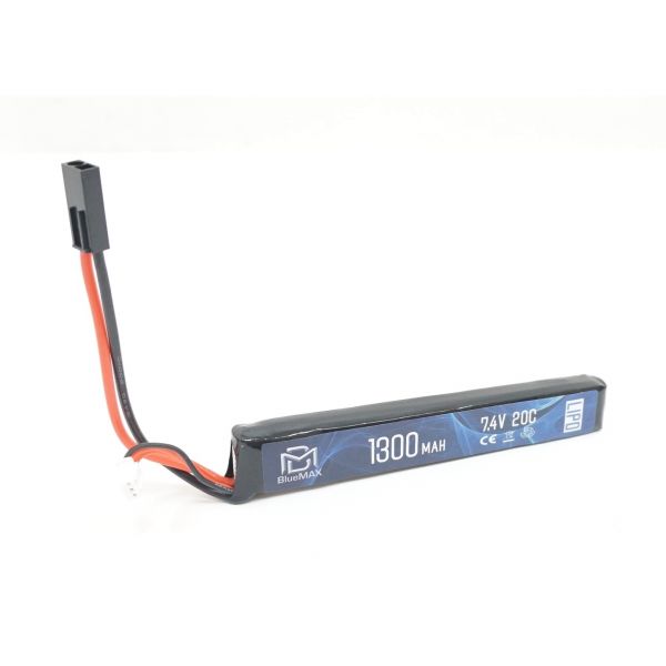 Аккумулятор BlueMAX Li-Po 7.4V 1300mah 20C, 128x21x13,5 мм (стик)